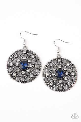 GLOW Your True Colors - Blue Earrings - Paparazzi Accessories