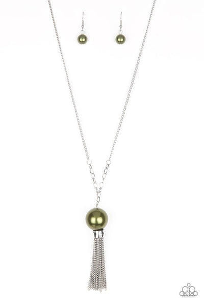Belle Of The Ballroom - Green Necklace- Paparazzi Accessories