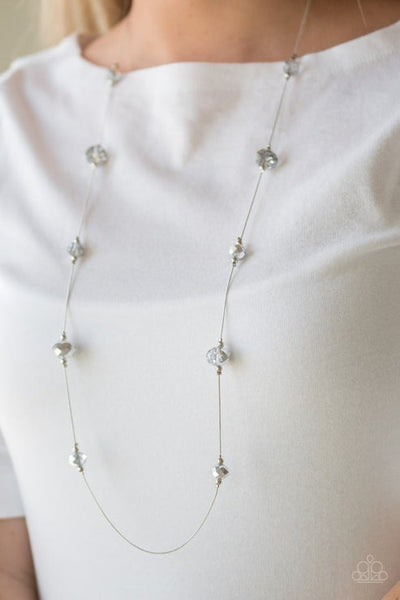 Champagne On The Rocks - Silver Necklace - Paparazzi Accessories