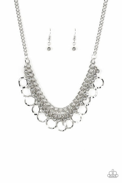 Ring Leader Radiance - Silver Necklace - Paparazzi Accessories
