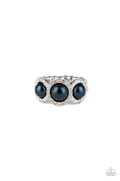 All Bets Are Off - Blue Ring - Paparazzi Accessories
