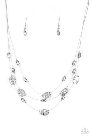 Top ZEN - Silver Necklace - Paparazzi Accessories
