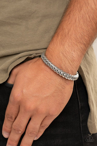 Tough as Nails - Silver Bracelet - Paparazzi Accessories