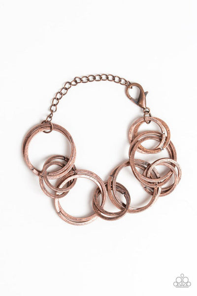 Give Me A Ring - Copper Bracelet - Paparazzi Accessories