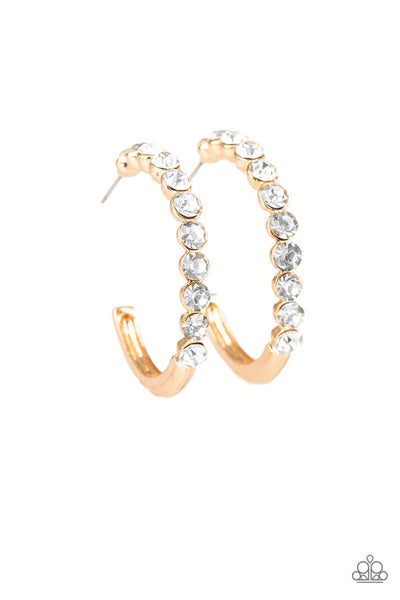 My Kind Of Shine - Gold Hoop Earring - Paparazzi Accessories