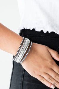 Rock Star Rocker - Silver Bracelet - Paparazzi Accessories