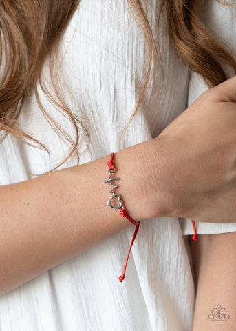 Cardiac Couture - Red Bracelet - Paparazzi Accessories