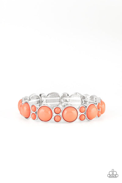 Bubbly Belle - Orange Bracelet - Paparazzi Accessories
