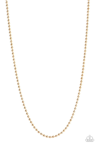 Cadet Casual - Gold Urban Necklace - Paparazzi Accessories