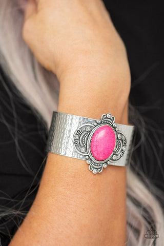 Yes I CANYON - Pink Bracelet - Paparazzi Accessories
