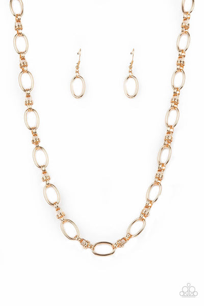 Defined Drama - Gold Necklace - Paparazzi Accessories
