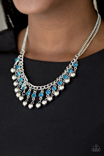 Pageant Queen- Blue Neckline - Paparazzi Accessories