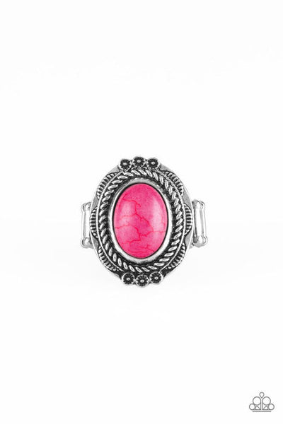 Tumblin’ Tumbleweeds - Pink Ring - Paparazzi Accessories