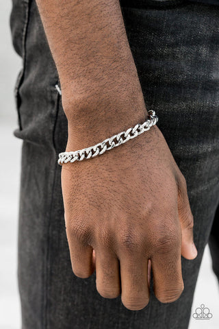 Take It To The Bank - Silver Bracelet - Paparazzi Accessories