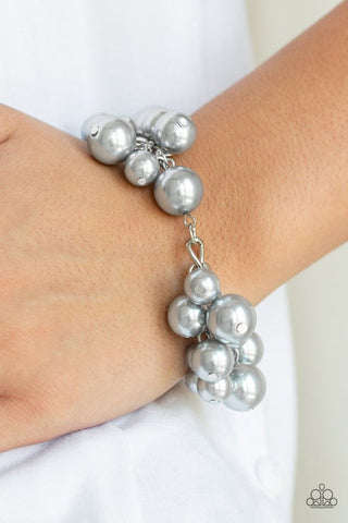Girls In Pearls - Silver Bracelet - Paparazzi Accessories