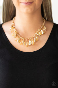 Fringe Fabulous - Gold Necklace - Paparazzi Accessories