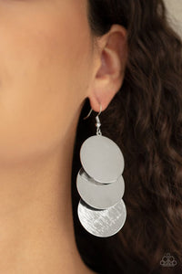 Dream Sheen - Silver Earrings - Paparazzi Accessories