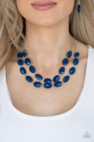 Max Volume - Blue Necklace - Paparazzi Accessories