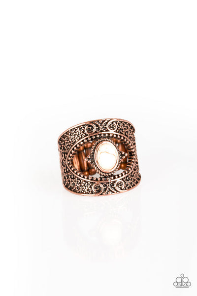 Rural Relic - Copper Ring - Paparazzi Accessories