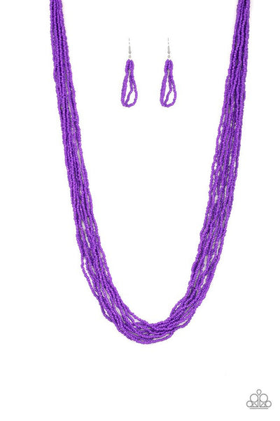 Congo Colada - Purple Necklace - Paparazzi Accessories