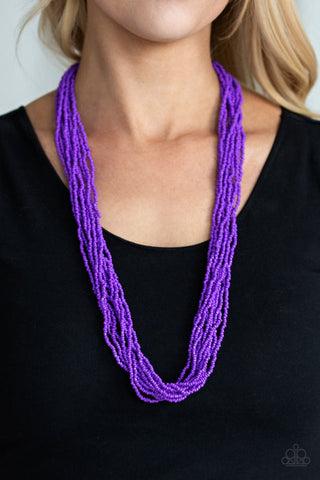 Congo Colada - Purple Necklace - Paparazzi Accessories