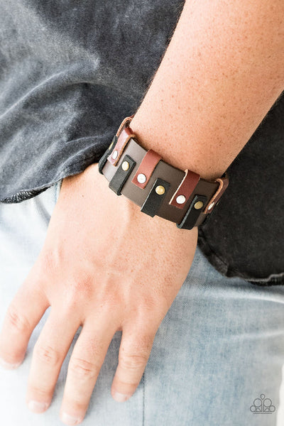 Modern Musketeer - Brown Bracelet - Paparazzi Accessories