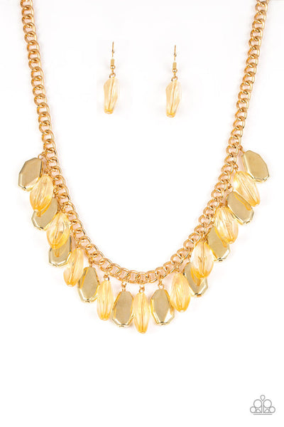 Fringe Fabulous - Gold Necklace - Paparazzi Accessories