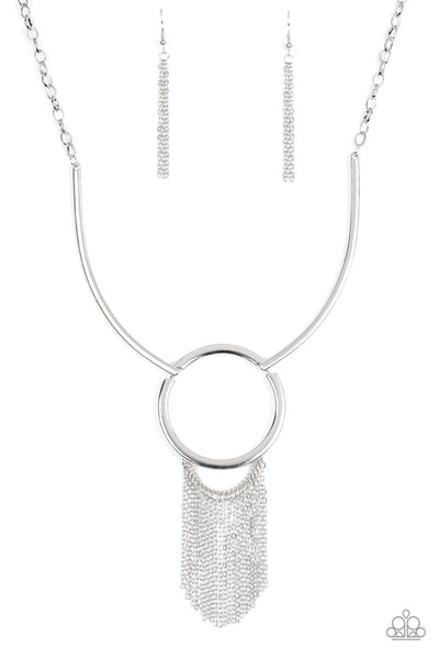 Pharaoh Paradise - Silver Necklace - Paparazzi Accessories