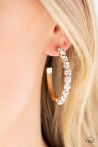 My Kind Of Shine - Gold Hoop Earring - Paparazzi Accessories