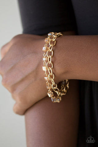 Life Of The Block Party - Gold Bracelet - Paparazzi Accessories