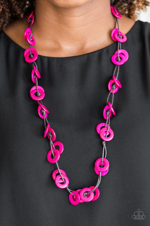 Waikiki Winds - Pink Necklace - Paparazzi Accessories