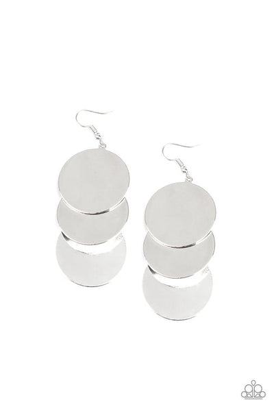 Dream Sheen - Silver Earrings - Paparazzi Accessories