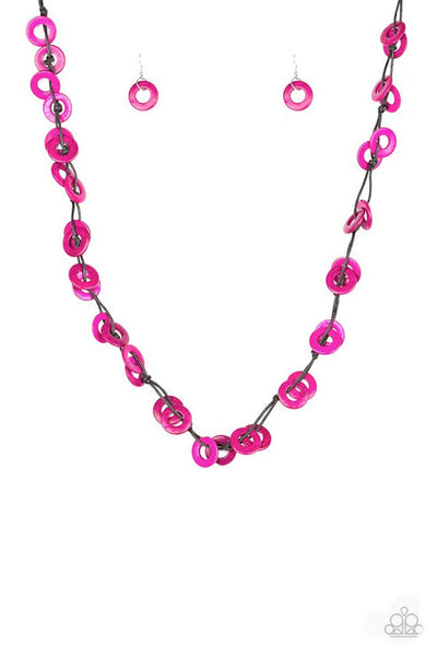 Waikiki Winds - Pink Necklace - Paparazzi Accessories