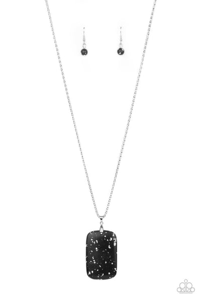 Fundamentally Funky - Black Necklace - Paparazzi Accessories