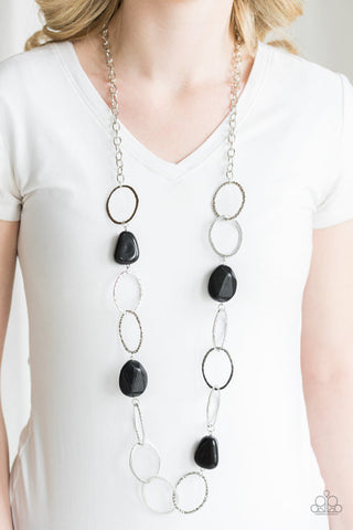 Modern Day Malibu - Black Necklace - Paparazzi Accessories