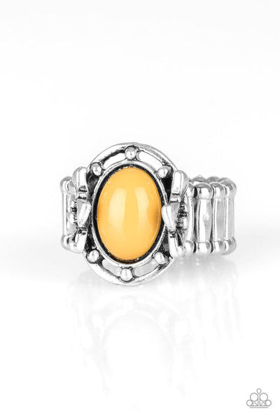 Color Me Confident - Yellow Ring - Paparazzi Accessories