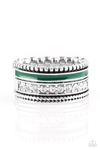 Rich Rogue - Green Ring - Paparazzi Accessories