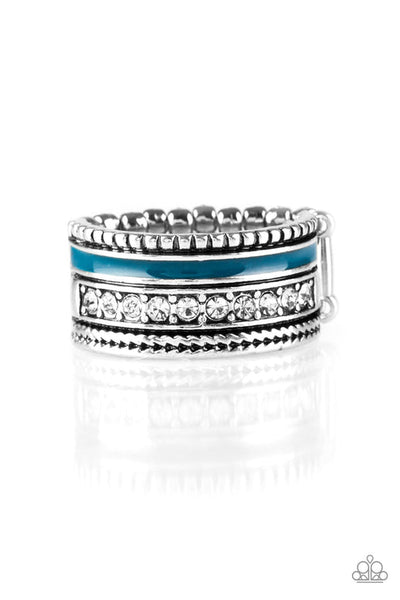 Rich Rogue - Blue Ring - Paparazzi Accessories