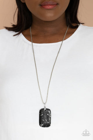 Fundamentally Funky - Black Necklace - Paparazzi Accessories