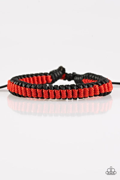 Trail Tracker - Red Urban Bracelet - Paparazzi Accessories