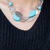 Second Nature -  Blue Necklace - Paparazzi Accessories