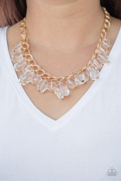 Paparazzi Gorgeously Globetrotter Necklace - Gold