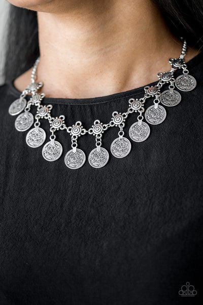 Walk The Plank - Silver Necklace - Paparazzi Accessories