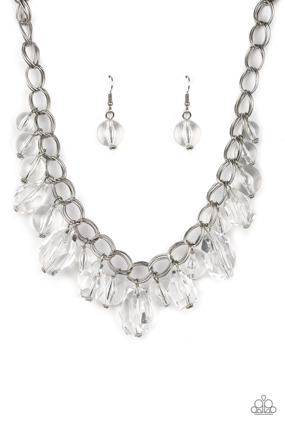 Paparazzi Gorgeously Globetrotter Necklace - White