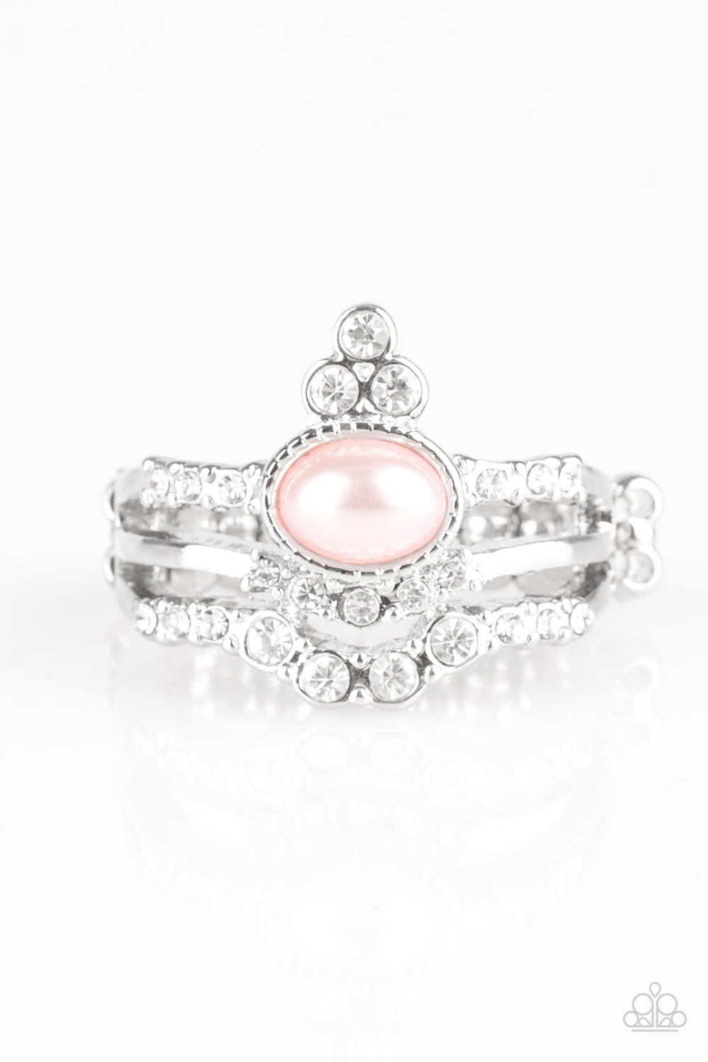 Timeless Tiaras - Pink Pearl Ring - Paparazzi Accessories