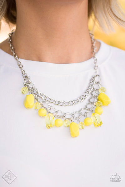 Paparazzi Brazilian Bay Necklace-Yellow