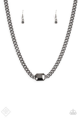 Paparazzi Catwalk Conqueror Necklace-Black 