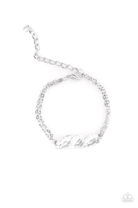 Pretty Priceless - White Rhinestone Bracelet - Paparazzi Accessories