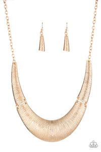Paparazzi Feast or Famine Necklace-Gold