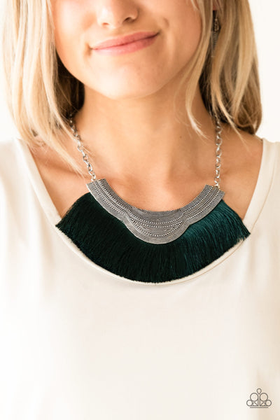 Paparazzi My PHARAOH Lady Fringe Necklace - Green